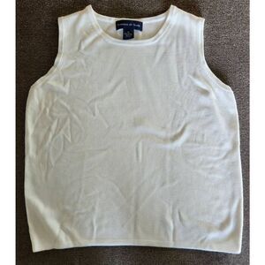 T31 Preston & York dressy white knit  tank